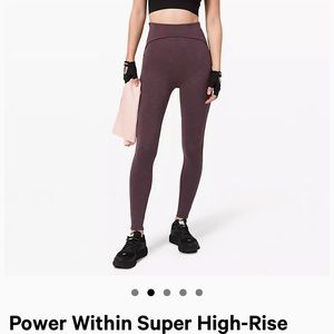 NWT lululemon Power Within Super High-Rise Pant